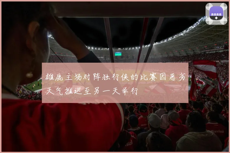 雄鹿主场对阵独行侠的比赛因恶劣天气推迟至另一天举行